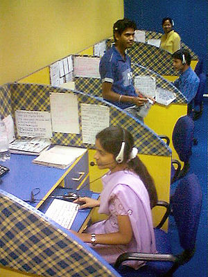 English: An Indian call center